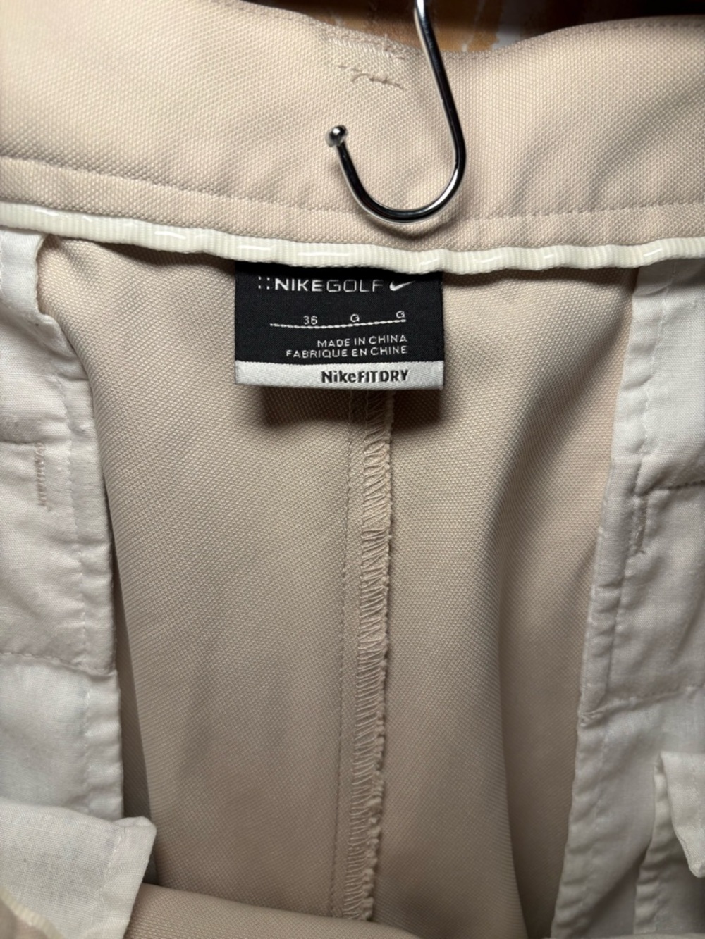 Nike Men’s Khaki Golf Shorts Dri-FIT Performance Bermuda Athletic Casual - Picture 3 of 7